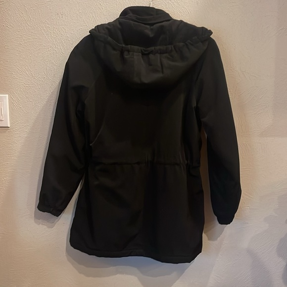 Liz Claiborne women’s black winter hooded coat. Size S/M. - Picture 6 of 10